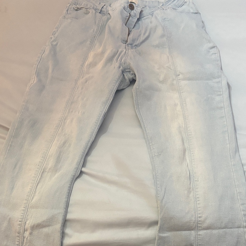 Light Blue Denim Bell-Bottom pants
